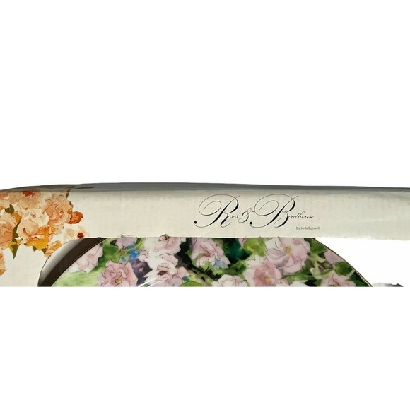 Madison & Max at Home Pink Roses & Birdhouse Porcelain Cake Plate & Server - Picture 3 of 8